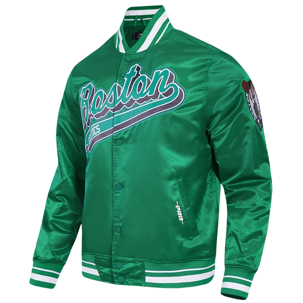 Boston-Celtics-Script-Tail-Full-Snap-Satin-Varsity-Jacket-Green-5