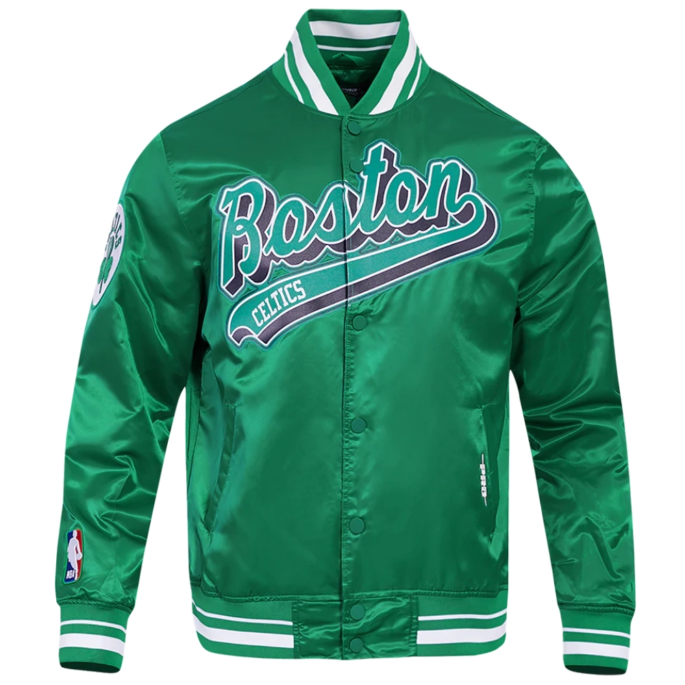 Boston-Celtics-Script-Tail-Full-Snap-Satin-Varsity-Jacket-Green-6