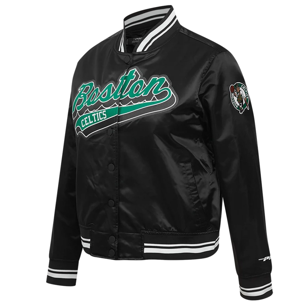 Boston-Celtics-Script-Tail-Womens-Full-Snap-Satin-Varsity-Jacket-Black-5