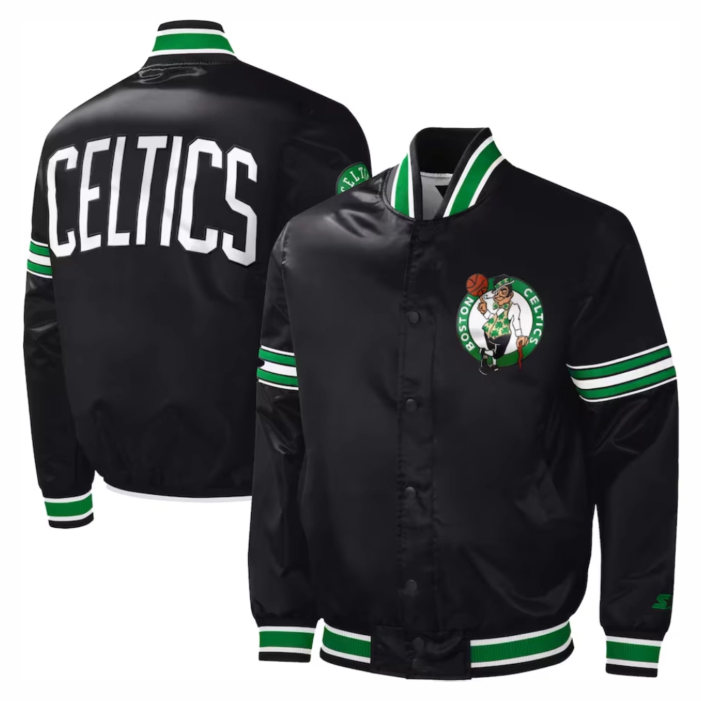 Boston-Celtics-Slider-Full-Snap-Satin-Varsity-Jacket-Black-1