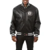 Brooklyn-Nets-Genuine-Leather-Varsity-Jacket-Black-1