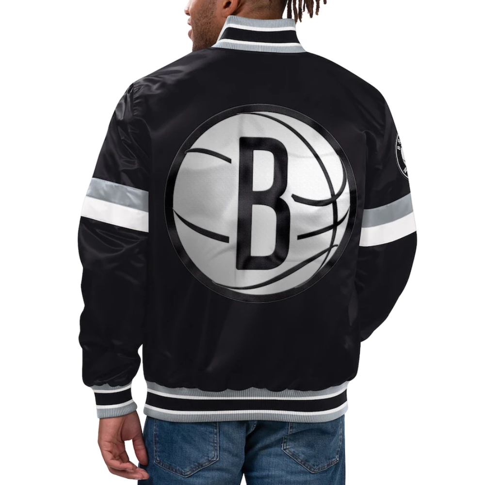 Brooklyn-Nets-Home-Game-Satin-Varsity-Jacket-Black