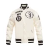 Brooklyn-Nets-Retro-Classic-Full-Snap-Satin-Varsity-Jacket-Cream-1
