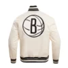 Brooklyn-Nets-Retro-Classic-Full-Snap-Satin-Varsity-Jacket-Cream-4