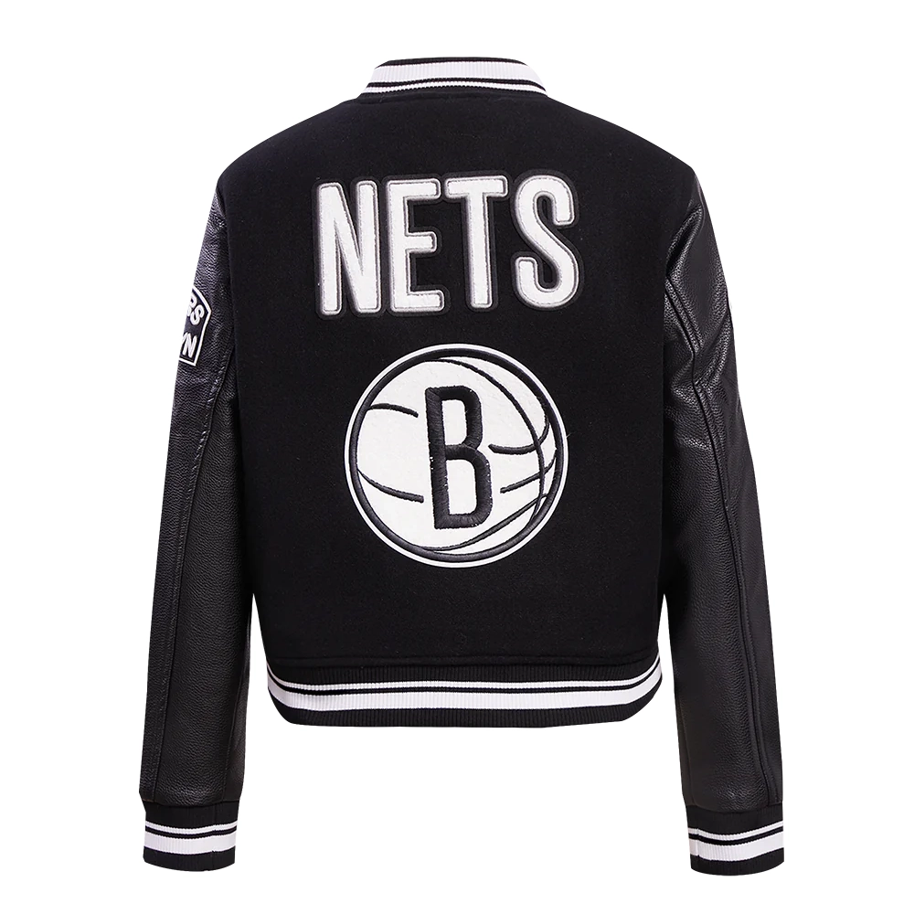 Brooklyn-Nets-Retro-Classic-Womens-Wool-Leather-Varsity-Jacket-Black-4