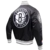 Brooklyn-Nets-Script-Tail-Full-Snap-Satin-Varsity-Jacket-Black-4