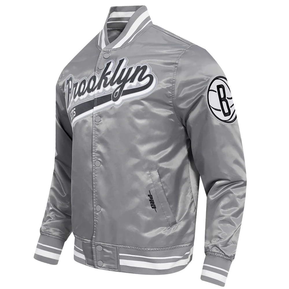 Brooklyn-Nets-Script-Tail-Full-Snap-Satin-Varsity-Jacket-Gray-6