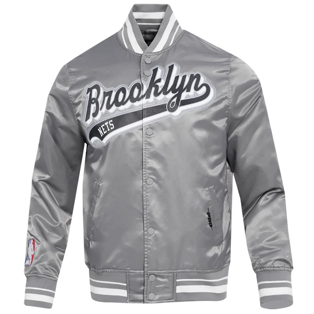 Brooklyn-Nets-Script-Tail-Full-Snap-Satin-Varsity-Jacket-Gray-7