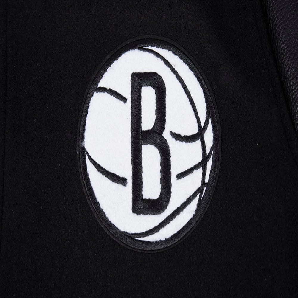 Brooklyn-Nets-Script-Tail-Womens-Wool-Leather-Varsity-Jacket-Black-2