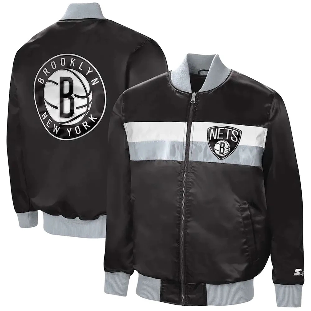 Brooklyn-Nets-The-Ambassador-Satin-Varsity-Jacket-Black-1