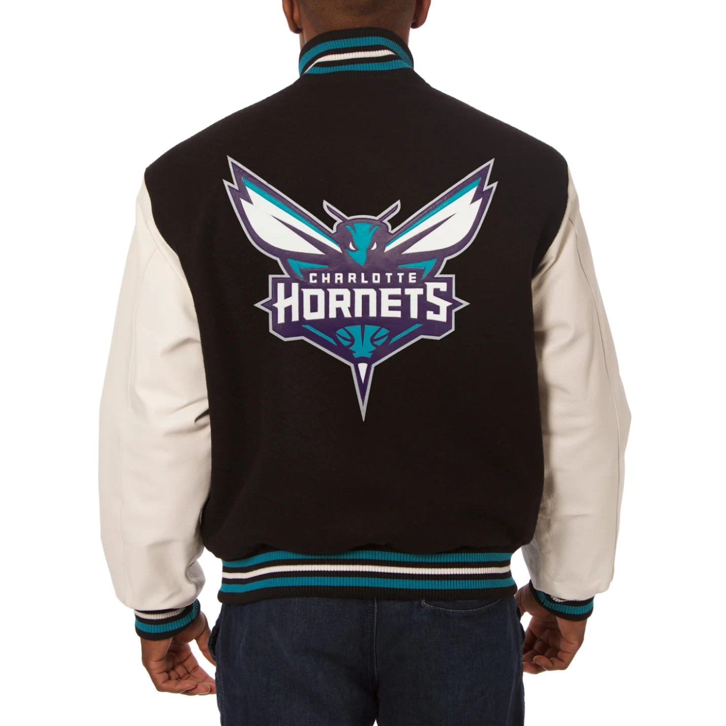 Charlotte-Hornets-Domestic-Two-Tone-Wool-and-Leather-Jacket-Black-White-2