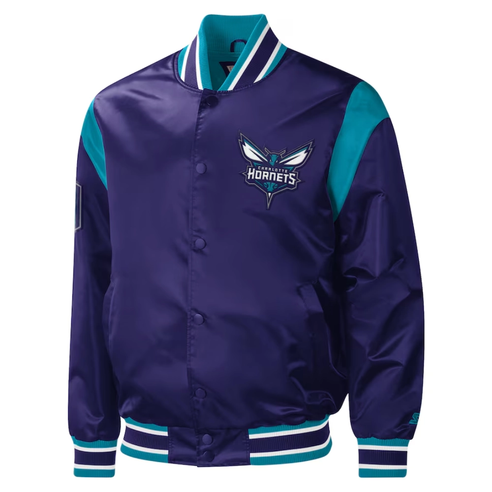 Charlotte-Hornets-Force-Play-Satin-Varsity-Jacket-Purple-2