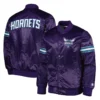 Charlotte-Hornets-Pick-Roll-Full-Snap-Satin-Varsity-Jacket-Purple-1