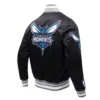 Charlotte-Hornets-Pro-Standard-Script-Tail-Black-Satin-Varsity-Jacket-3