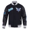 Charlotte-Hornets-Pro-Standard-Script-Tail-Black-Wool-Leather-Varsity-Jacket-2