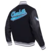 Charlotte-Hornets-Pro-Standard-Script-Tail-Black-Wool-Leather-Varsity-Jacket-3