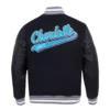 Charlotte-Hornets-Pro-Standard-Script-Tail-Black-Wool-Leather-Varsity-Jacket-4