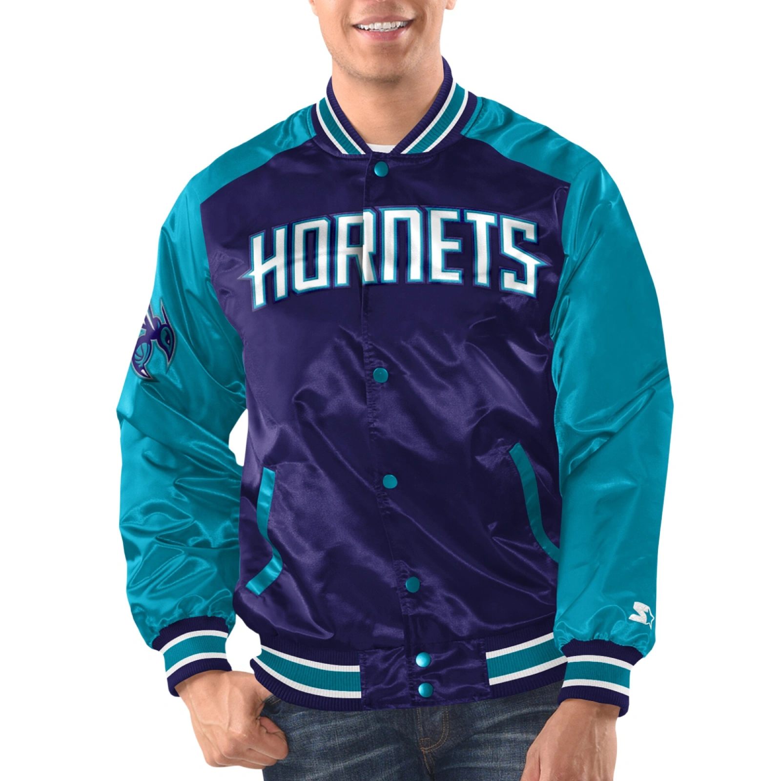 Charlotte-Hornets-Renegade-Satin-Varsity-Jacket-Purple-Teal-1