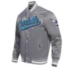 Charlotte-Hornets-Script-Tail-Full-Snap-Satin-Varsity-Jacket-Gray-5