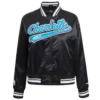 Charlotte-Hornets-Script-Tail-Womens-Full-Snap-Satin-Varsity-Jacket-Black-6