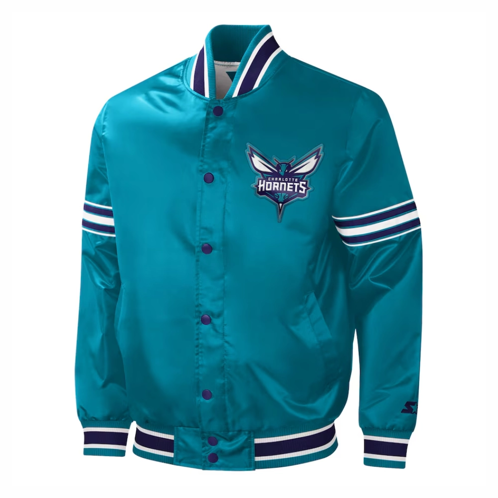 Charlotte-Hornets-Slider-Full-Snap-Satin-Varsity-Jacket-Blue-1