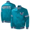Charlotte-Hornets-Slider-Full-Snap-Satin-Varsity-Jacket-Blue-4