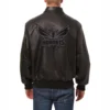 Charlotte-Hornets-Tonal-Full-Leather-Bomber-Jacket-Black-2