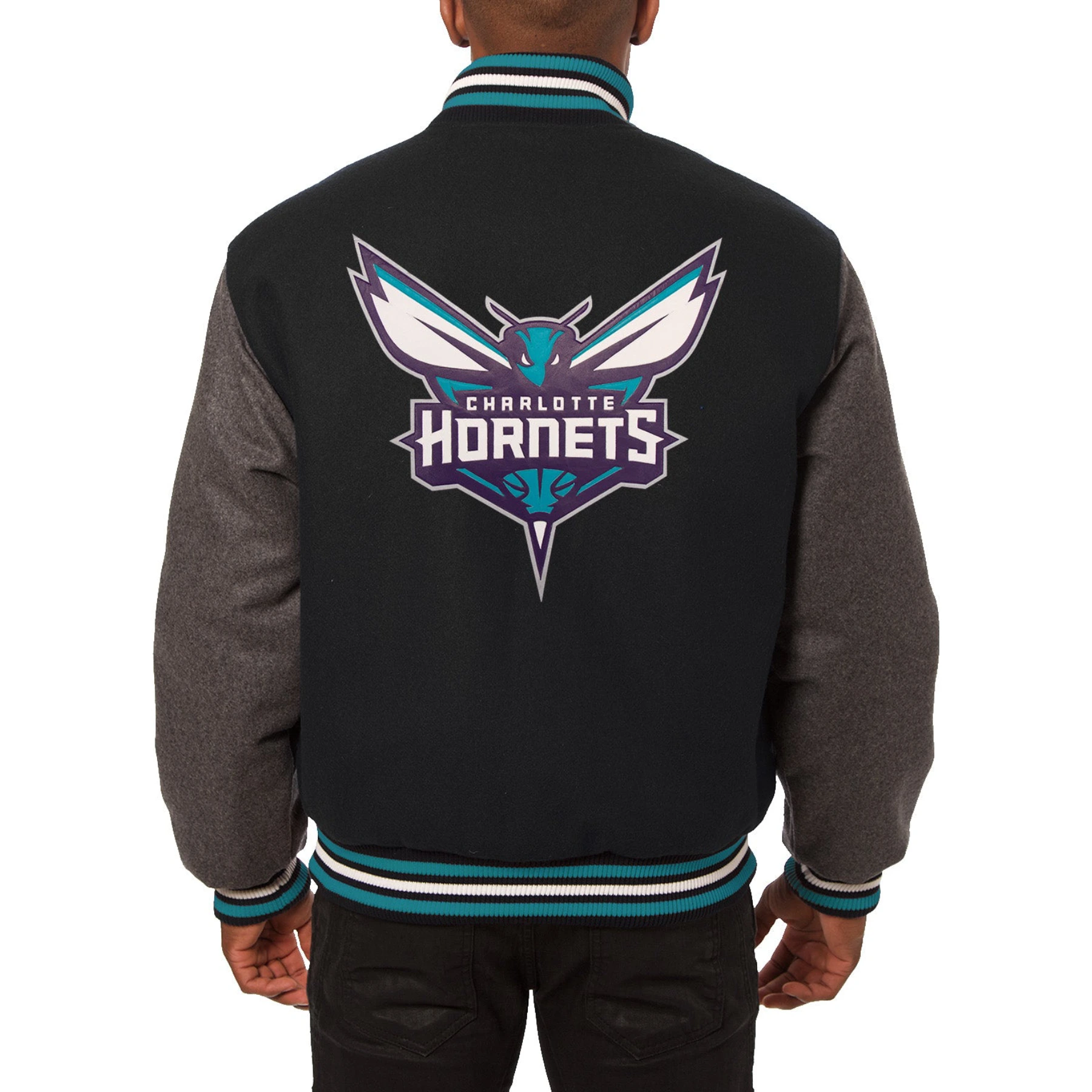 Charlotte-Hornets-Two-Tone-Wool-Varsity-Jacket-Black-Grey-1
