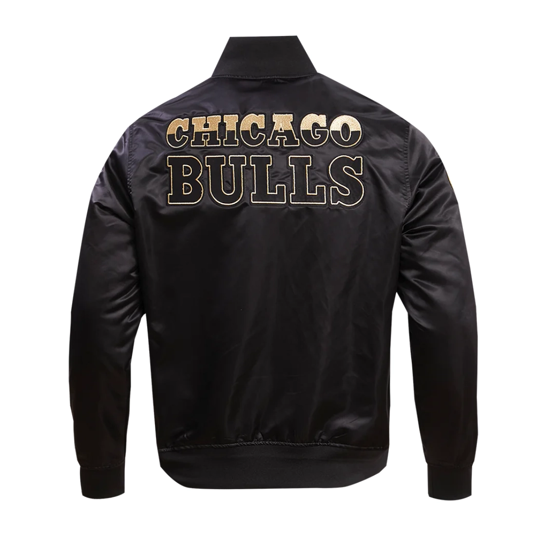 Chicago-Bulls-Black-Gold-Full-Snap-Satin-Varsity-Jacket-Black-4