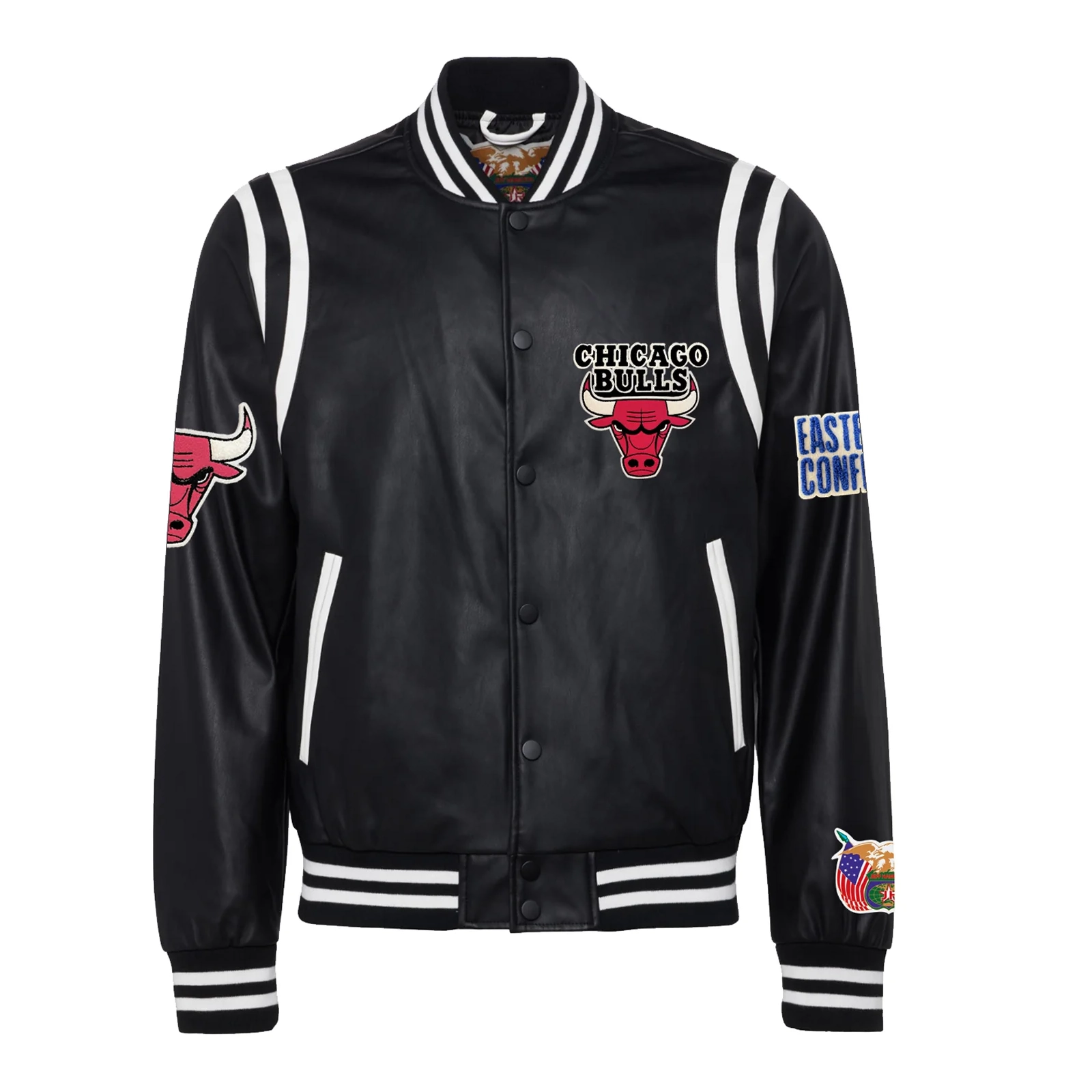 Chicago-Bulls-Leather-Varsity-Jacket-Black-1
