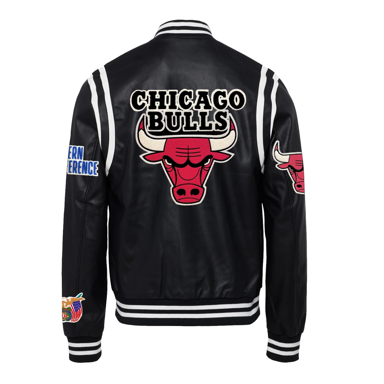 Chicago-Bulls-Leather-Varsity-Jacket-Black-2