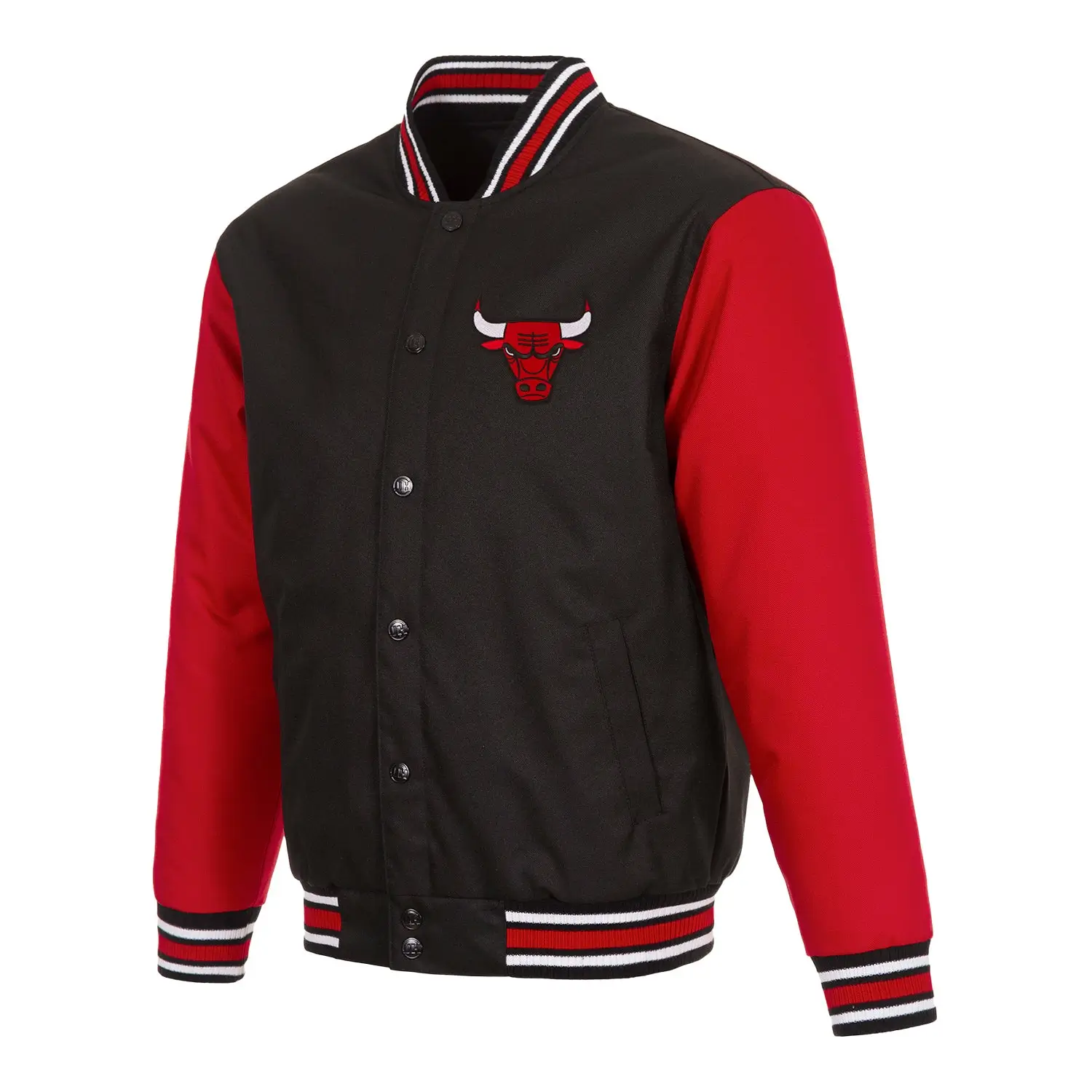 Chicago-Bulls-Logo-Red-Black-Satin-Varsity-Jacket-1