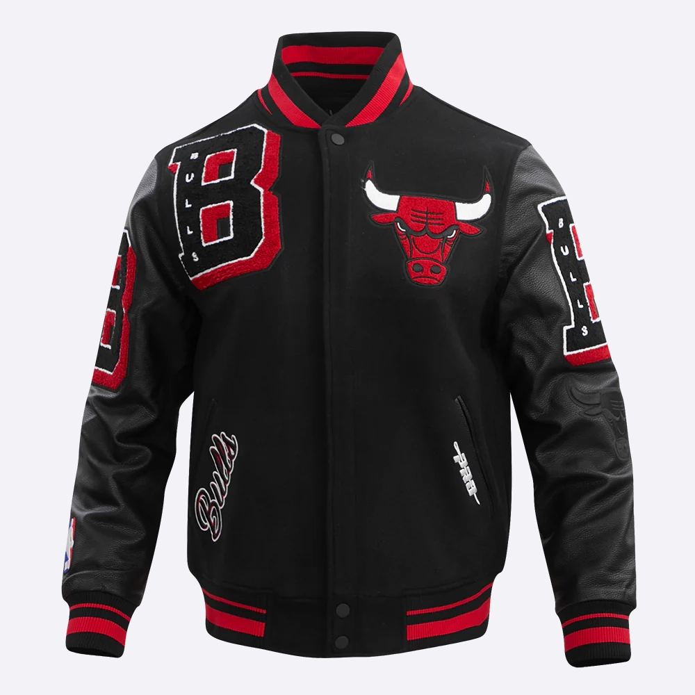Chicago-Bulls-Mashup-Black-Wool-Leather-Varsity-Jacket-2