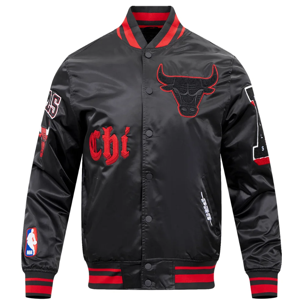 Chicago-Bulls-Old-English-Full-Snap-Satin-Varsity-Jacket-Black-1-1