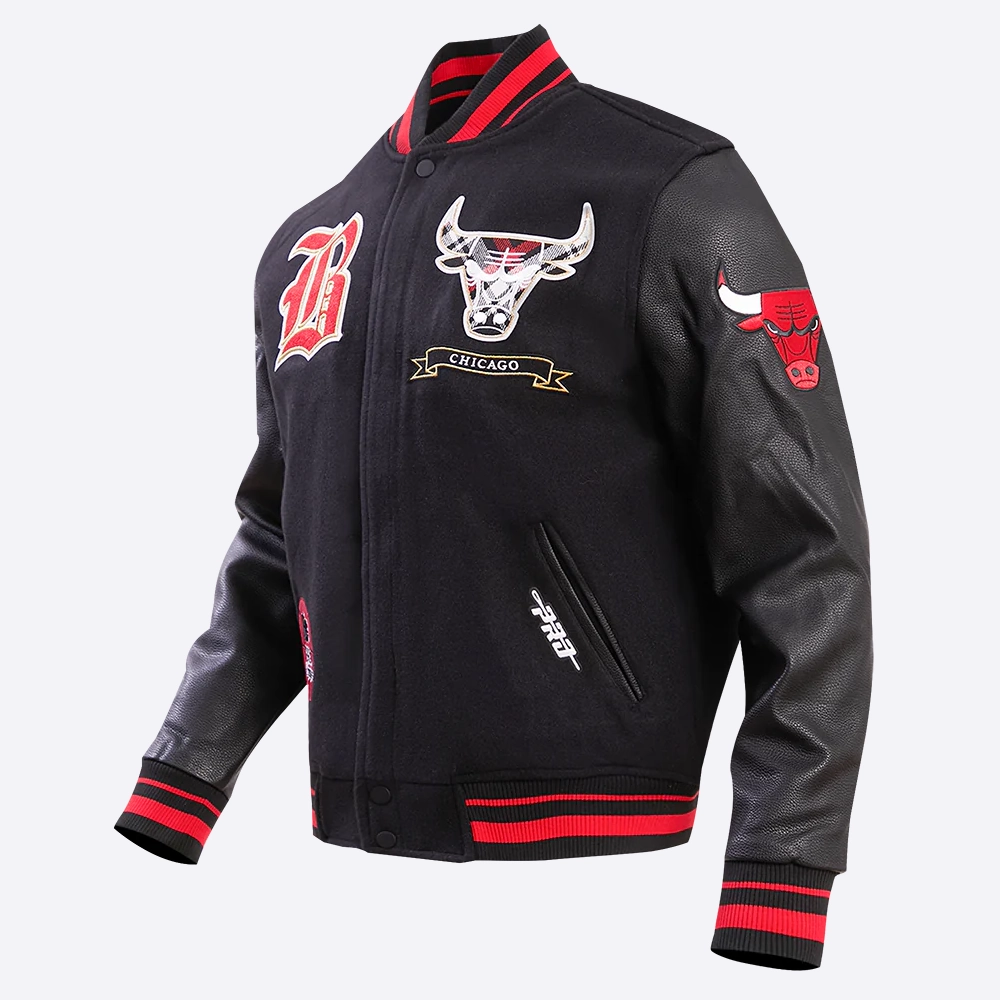 Chicago-Bulls-Pro-Prep-Black-Wool-And-Leather-Varsity-Jacket-1
