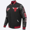 Chicago-Bulls-Pro-Standard-Script-Tail-Black-Wool-And-Leather-Varsity-Jacket-1
