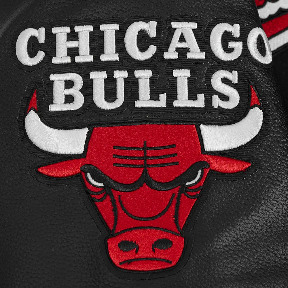 Chicago-Bulls-Pro-Standard-Script-Tail-Black-Wool-And-Leather-Varsity-Jacket-7