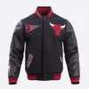 Chicago-Bulls-Retro-Classic-Black-Wool-And-Leather-Varsity-Jacket-2