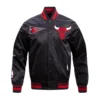 Chicago-Bulls-Retro-Classic-Full-Snap-Satin-Varsity-Jacket-Black-1