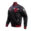 Chicago-Bulls-Retro-Classic-Full-Snap-Satin-Varsity-Jacket-Black-2