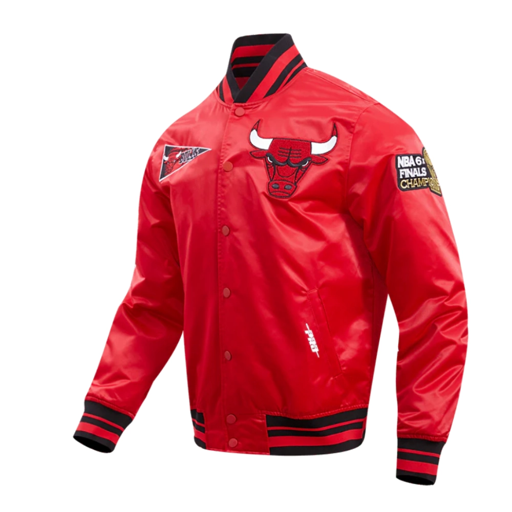 Chicago-Bulls-Retro-Classic-Full-Snap-Satin-Varsity-Jacket-Red-2