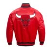 Chicago-Bulls-Retro-Classic-Full-Snap-Satin-Varsity-Jacket-Red-4