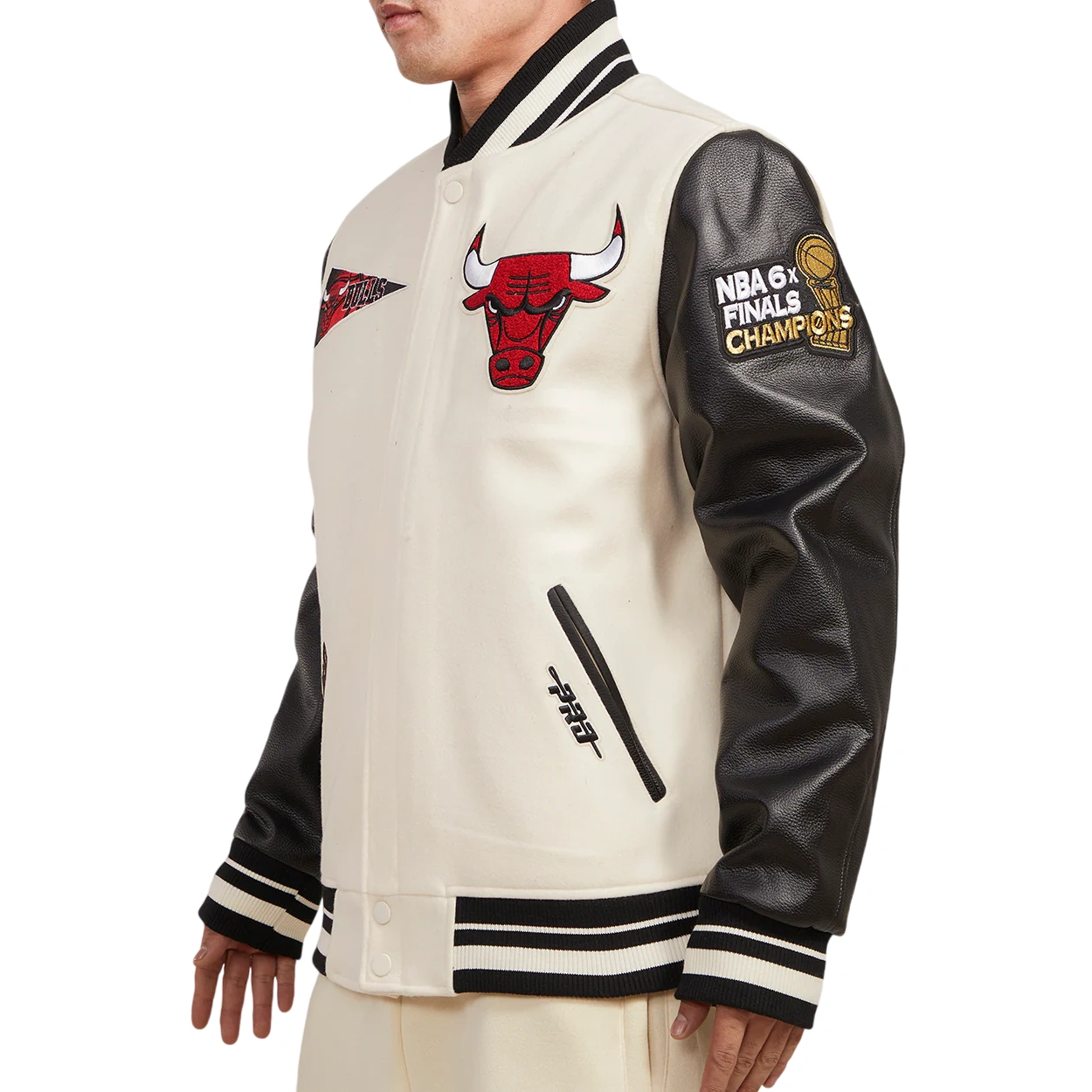 Chicago-Bulls-Retro-Classic-WoolLeather-Varsity-Jacket-White-Black-2
