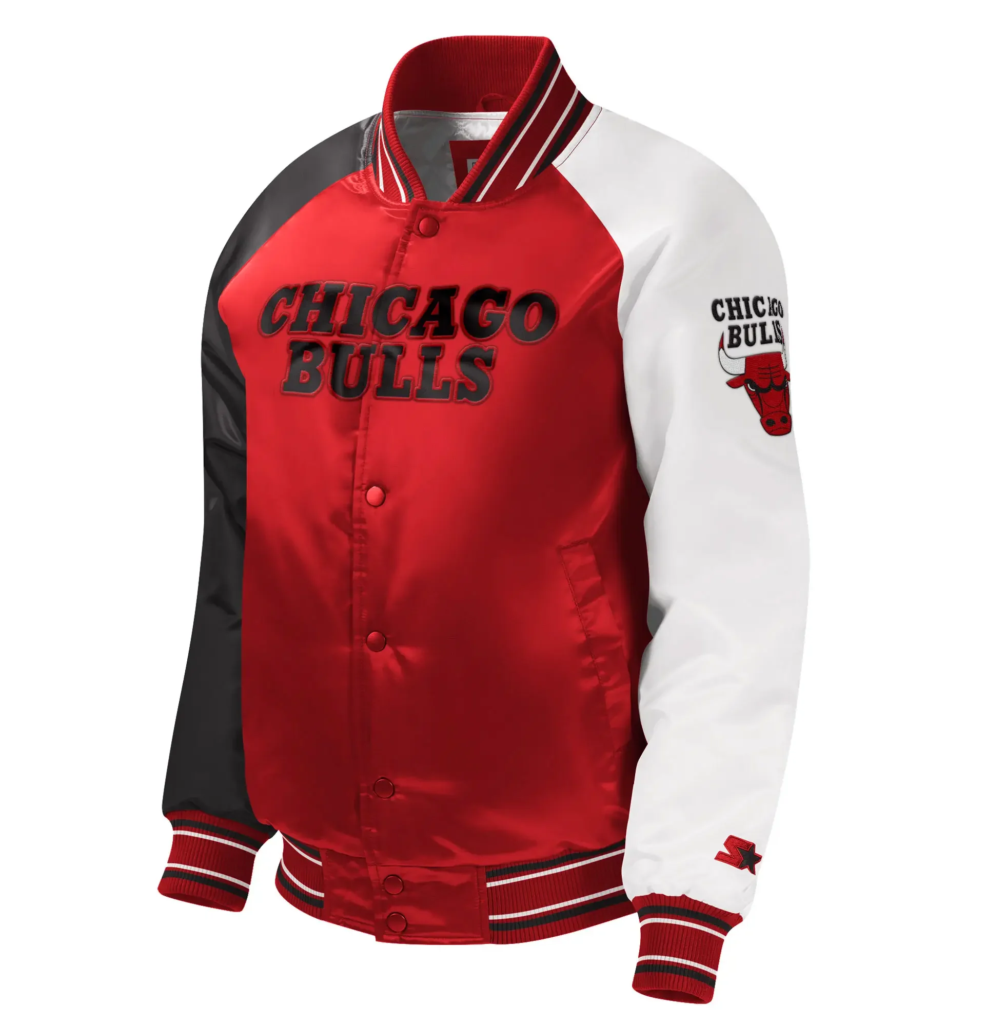 Chicago-Bulls-Starter-Youth-Raglan-Full-Snap-Varsity-Jacket-1