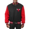 Chicago-Bulls-Two-Tone-Wool-Varsity-Jacket-Black-Red