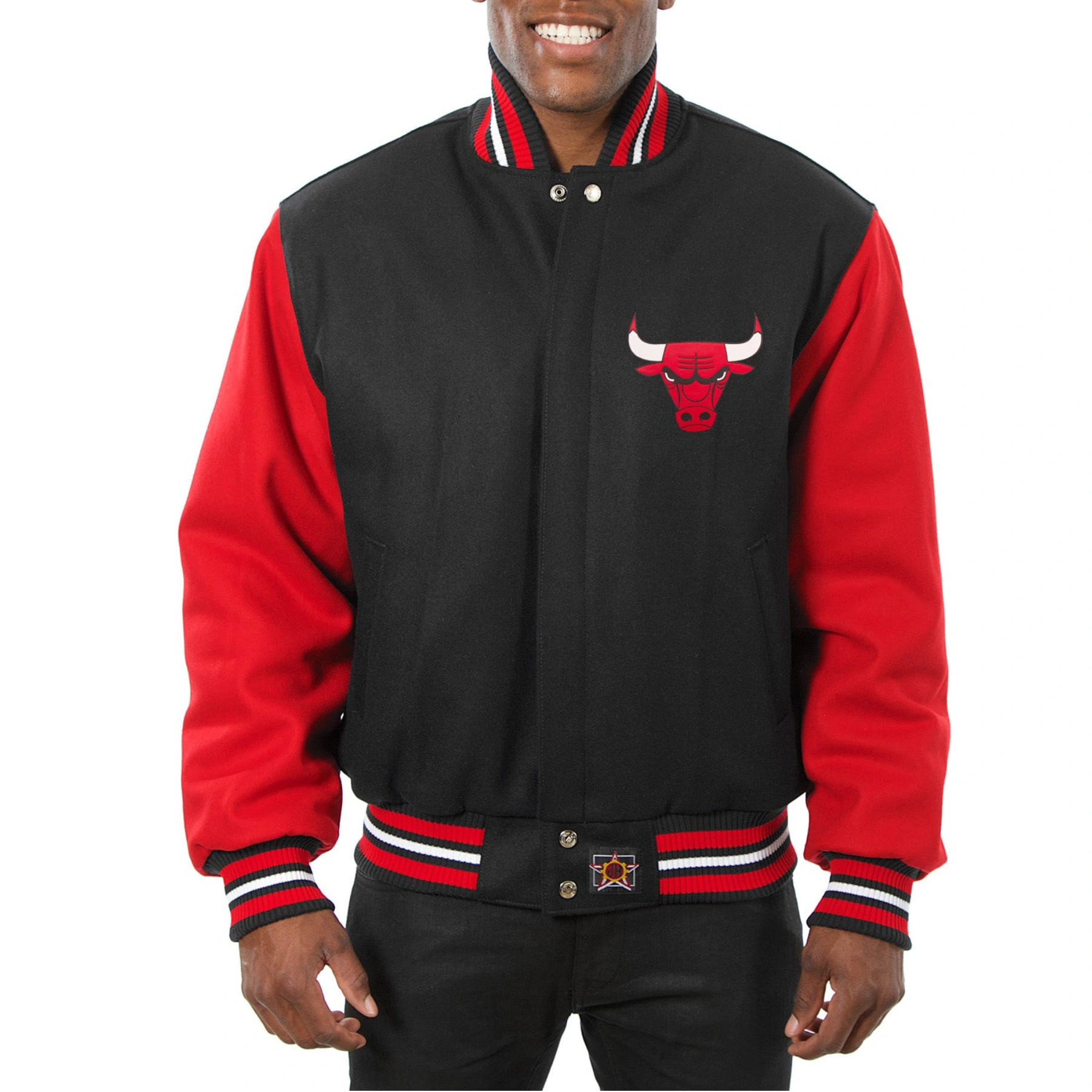 Chicago-Bulls-Two-Tone-Wool-Varsity-Jacket-Black-Red