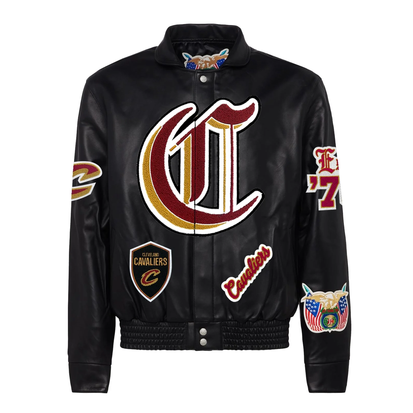 Cleveland-Cavaliers-Jeff-Hamilton-Full-Leather-Jacket-Black-1