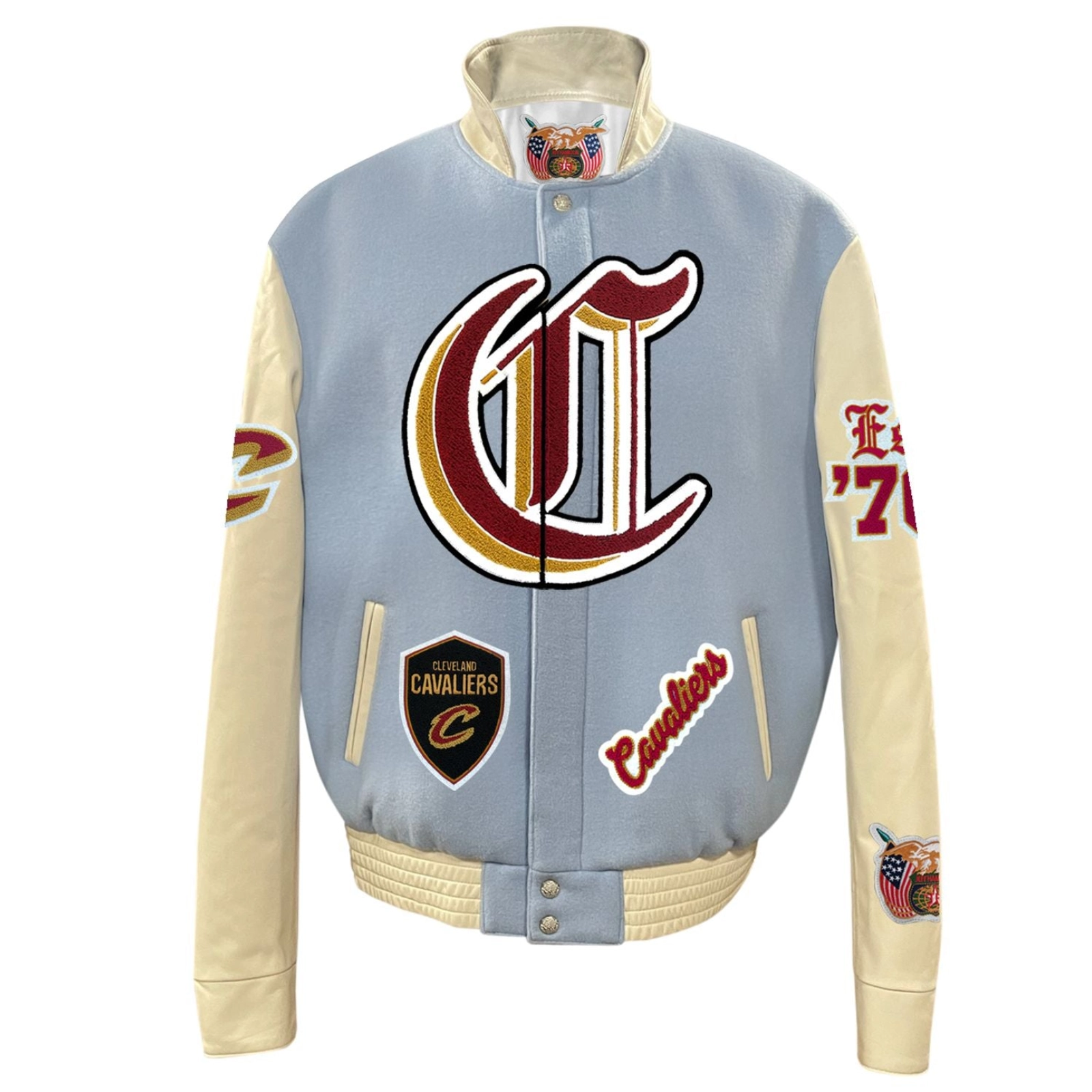 Cleveland-Cavaliers-Old-English-Wool-Leather-Varsity-Jacket-Blue-Cream-1