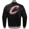 Cleveland-Cavaliers-Pro-Standard-Chest-The-Land-Black-Satin-Varsity-Jacket-4