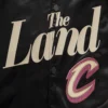 Cleveland-Cavaliers-Pro-Standard-Chest-The-Land-Black-Satin-Varsity-Jacket-6